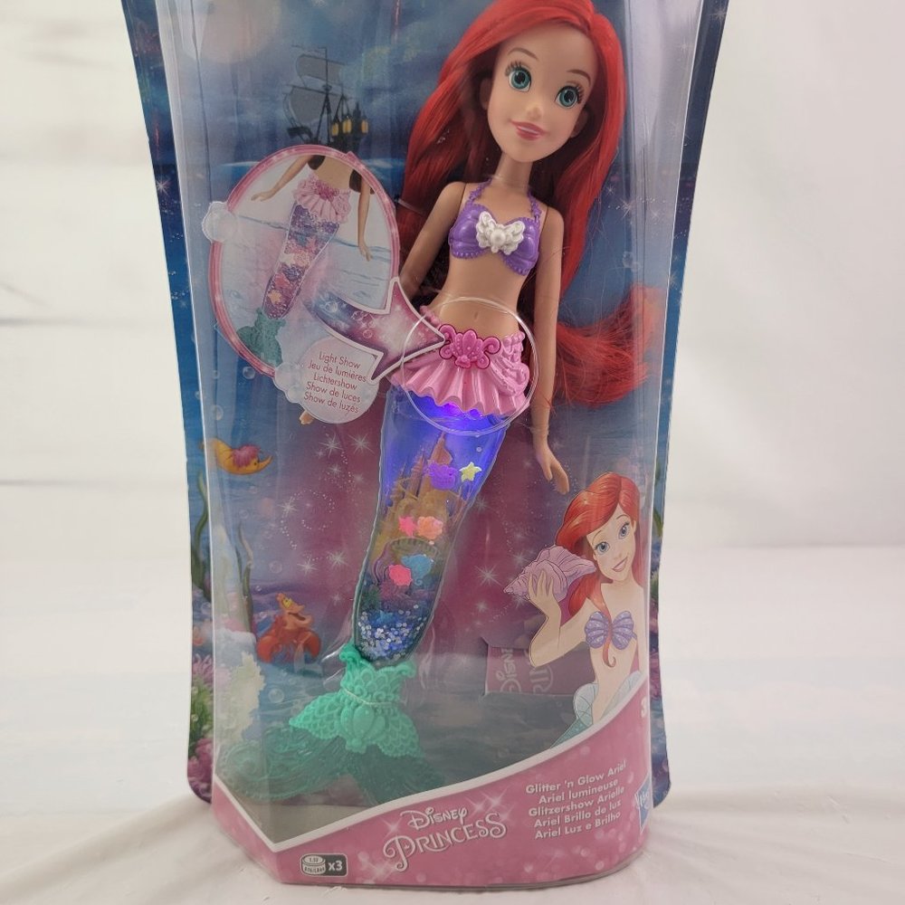 Disney Princess Glitter ‘N’ Glow ARIEL Doll - Hasbro Disney Princess Doll - Picture 10 of 16